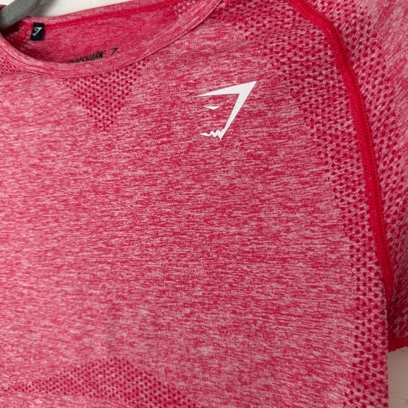Gymshark Vital Seamless T-Shirt Pinkish Red | Size Small - Picture 2 of 4